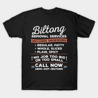 Biltong Removal Services South Africa Braai T-Shirt